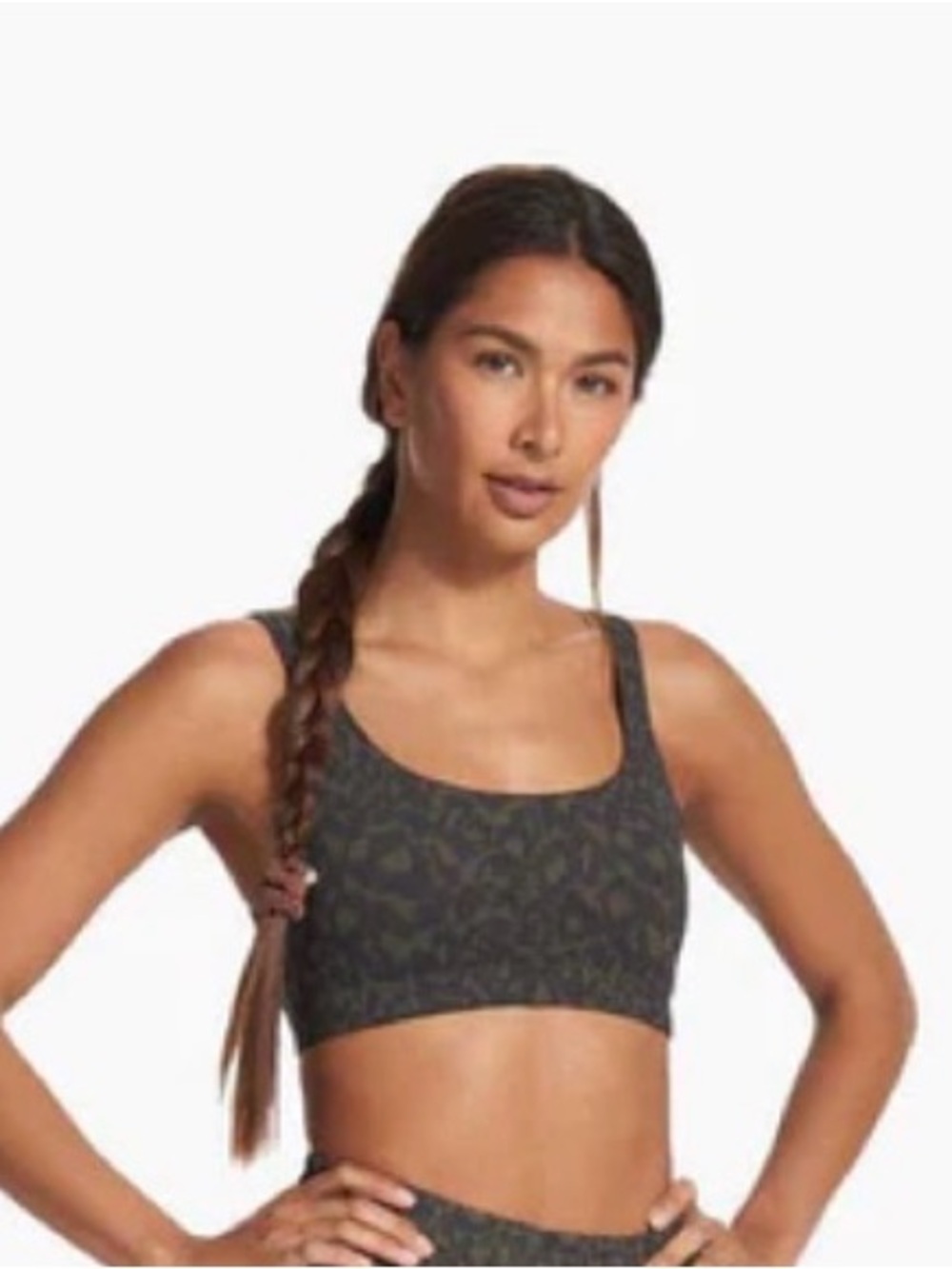 NWT Vuori Daily Bra in Cocoa Spots